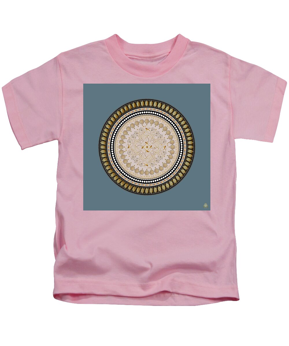 Mandala Kids T-Shirt featuring the digital art Ornativo Vero Circulus No 4202 by Alan Bennington