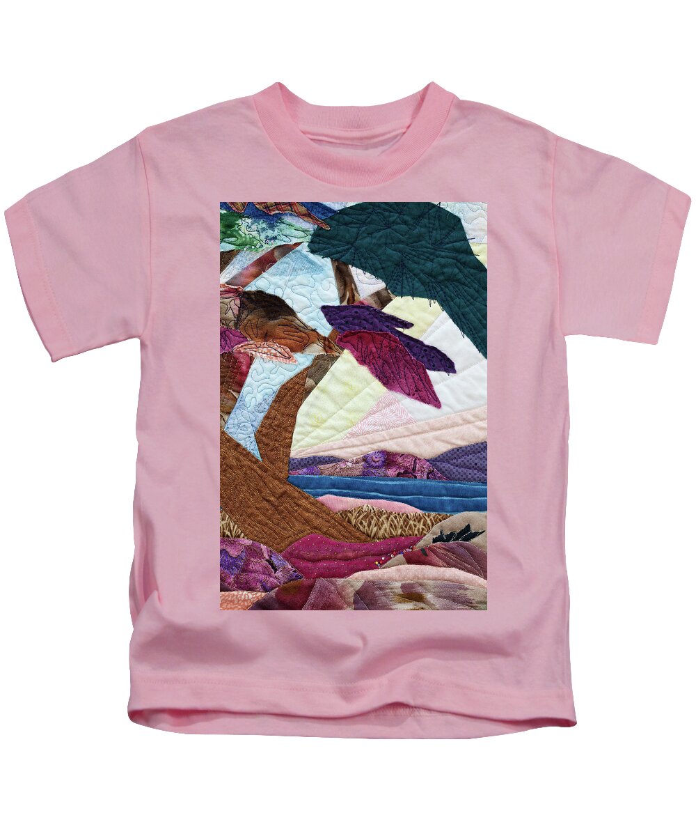 Pacific Beach Kids T-Shirt featuring the mixed media Pacific Beach 2 by Vivian Aumond