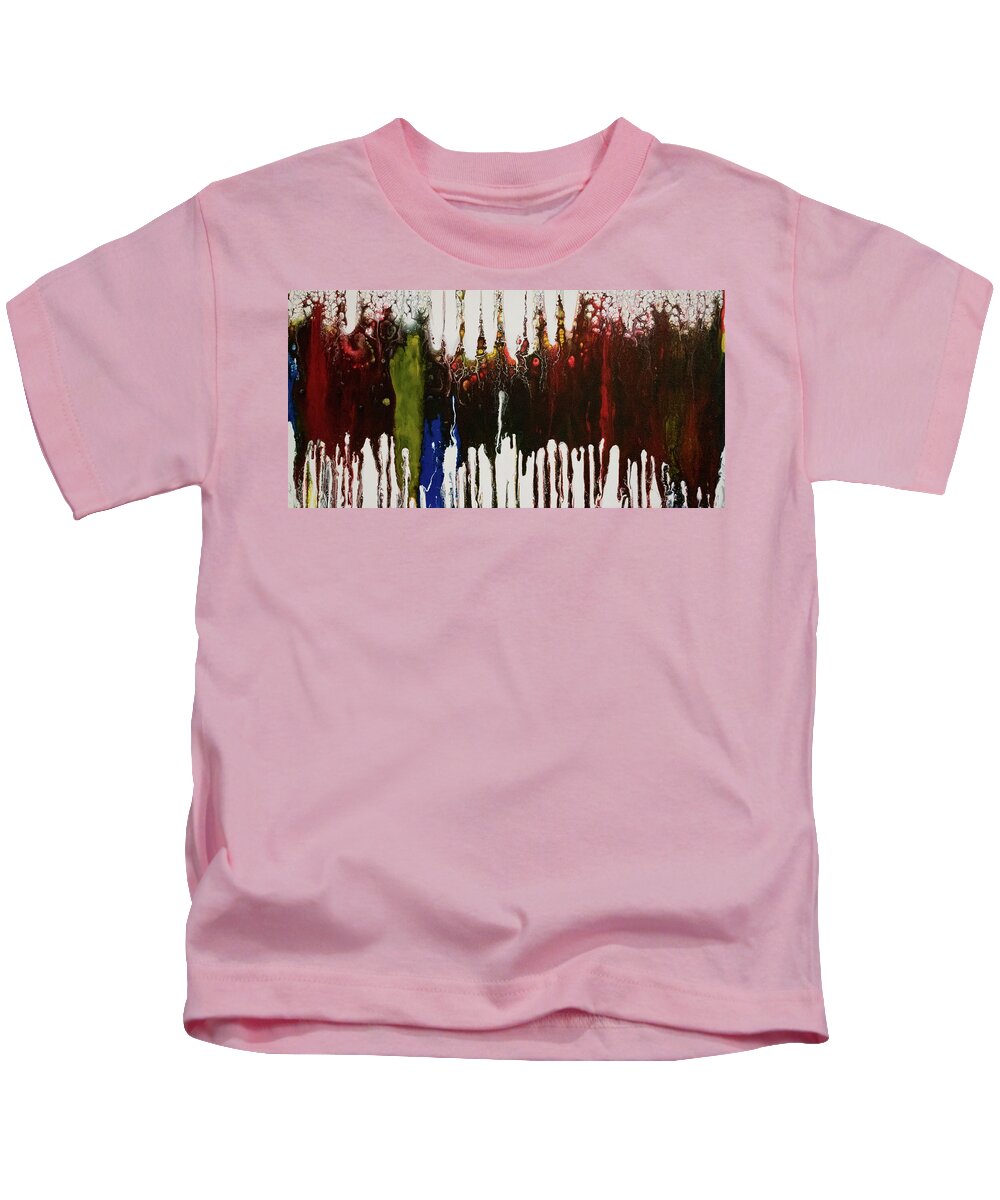 Pour Kids T-Shirt featuring the mixed media Spirited by Aimee Bruno