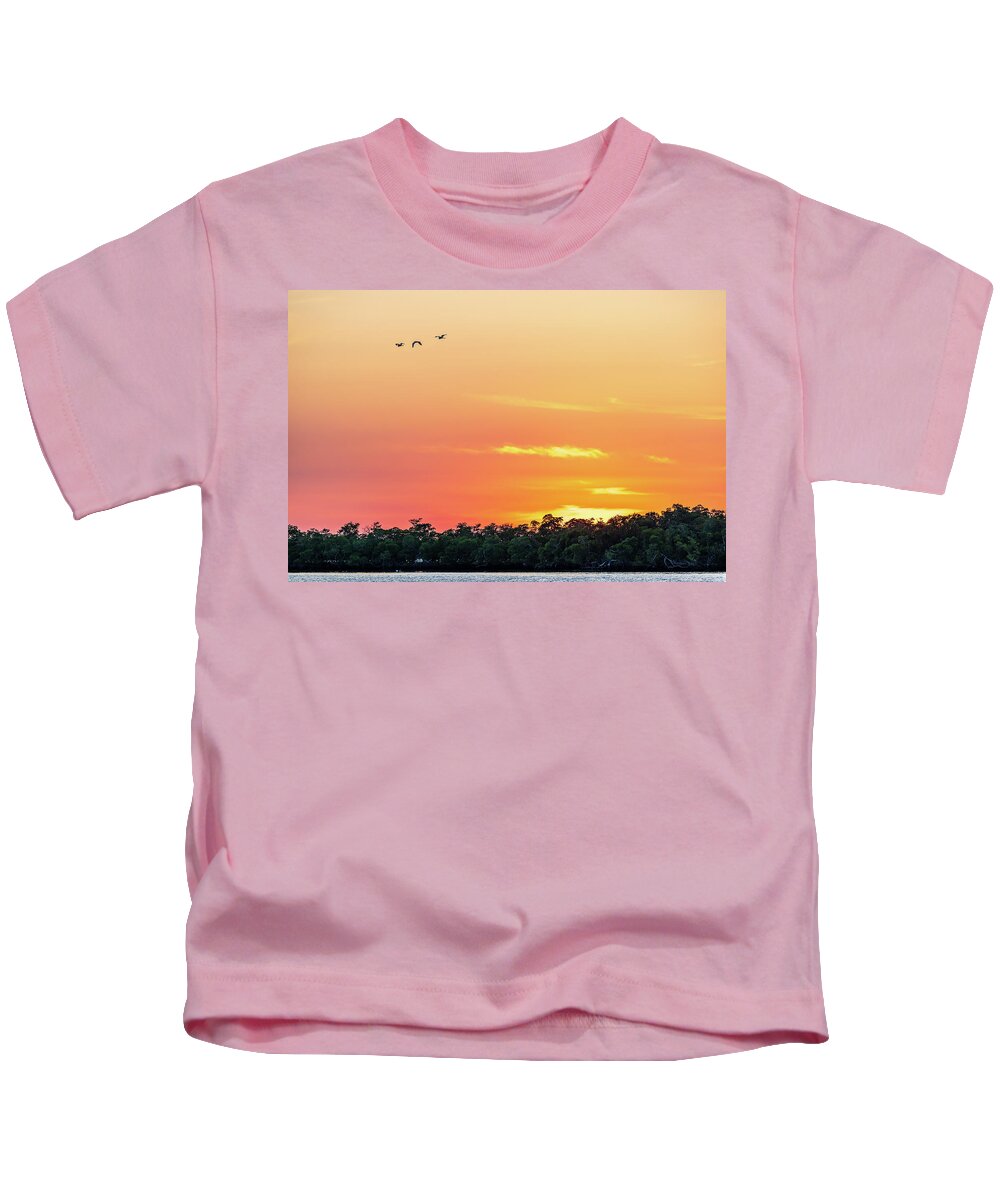 Florida Kids T-Shirt featuring the photograph Ten Thousand Islands Last Light by Stefan Mazzola
