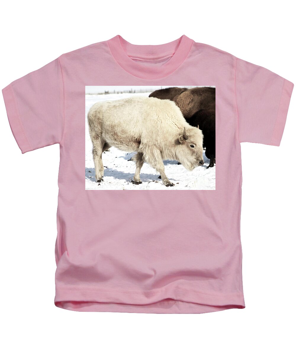 Buffalo Kids T-Shirt featuring the photograph Unique Treasure by Shirley Dutchkowski