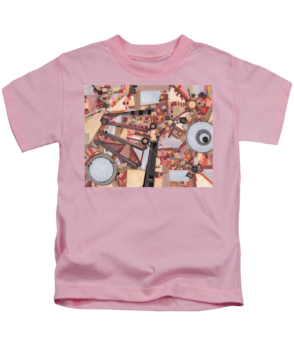 Geometry Kids T-Shirt featuring the drawing Traffic Control by Regina Valluzzi