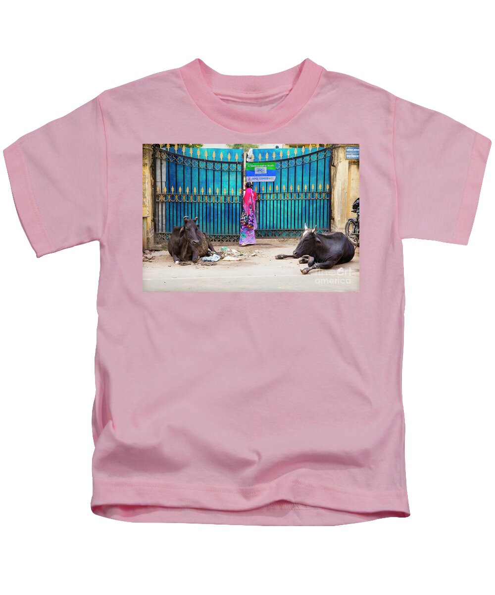 India Kids T-Shirt featuring the photograph Varanasi by David Little-Smith