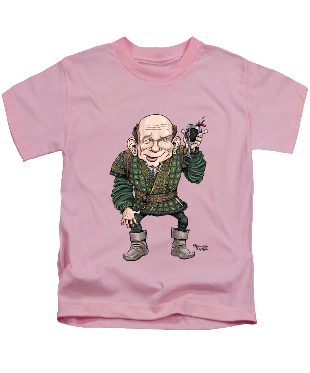 Caricature Kids T-Shirt featuring the drawing Vizzini, The Princess Bride by Mike Scott