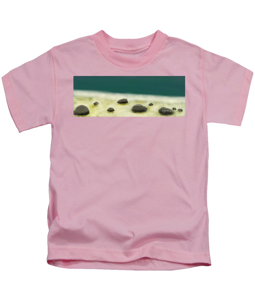 Beach Kids T-Shirt featuring the digital art Waves like Silk by Julie Grimshaw