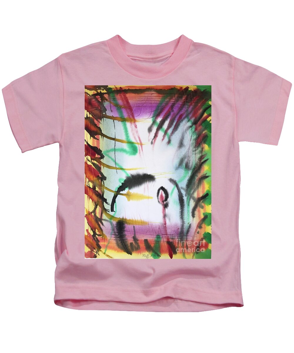 #abstract #abstractart #watercolor #watercolorpainting #color #whyiscolor #abstractcolor #abstractwatercolor #glenneff #neff #thesoundpoetsmusic #picturerockstudio Www.glenneff.com Kids T-Shirt featuring the painting Why is Color by Glen Neff