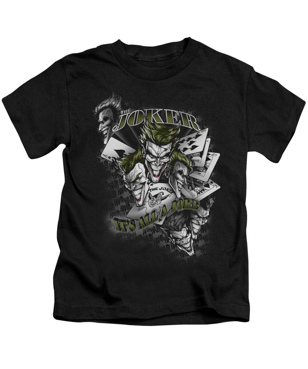 Batman Kids T-Shirt featuring the digital art Batman - Its All A Joke #1 by Brand A