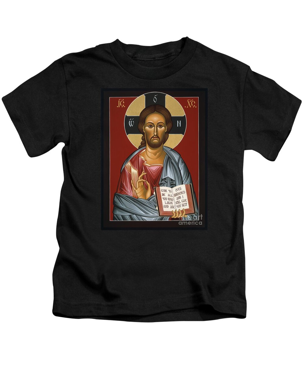Christ All Merciful Kids T-Shirt featuring the painting Christ All Merciful 022 by William Hart McNichols