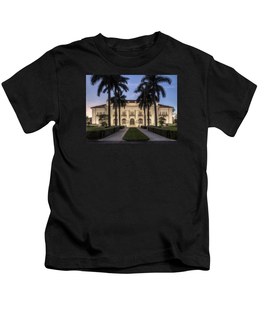 Flagler Kids T-Shirt featuring the photograph Flagler Museum #2 by Debra and Dave Vanderlaan