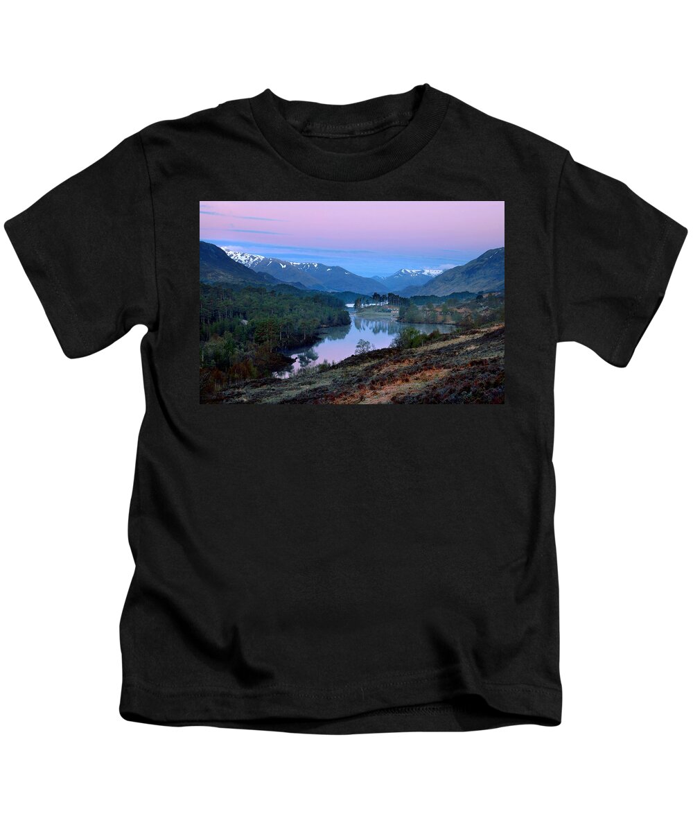 Glen Affric Kids T-Shirt featuring the photograph Glen Affric #4 by Gavin Macrae