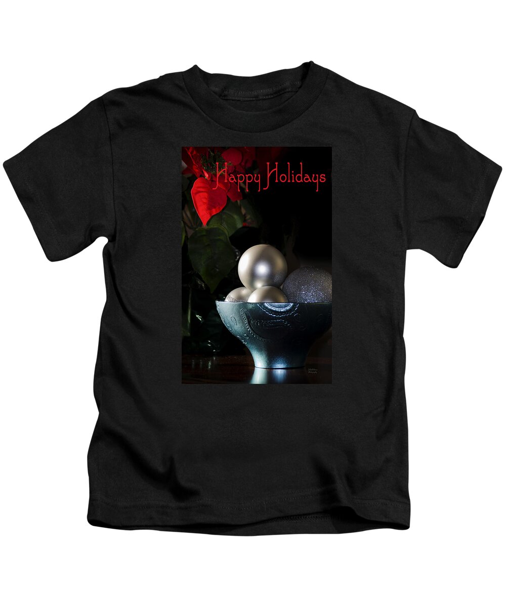 Holiday Card Kids T-Shirt featuring the photograph Happy Holidays Greeting Card by Julie Palencia