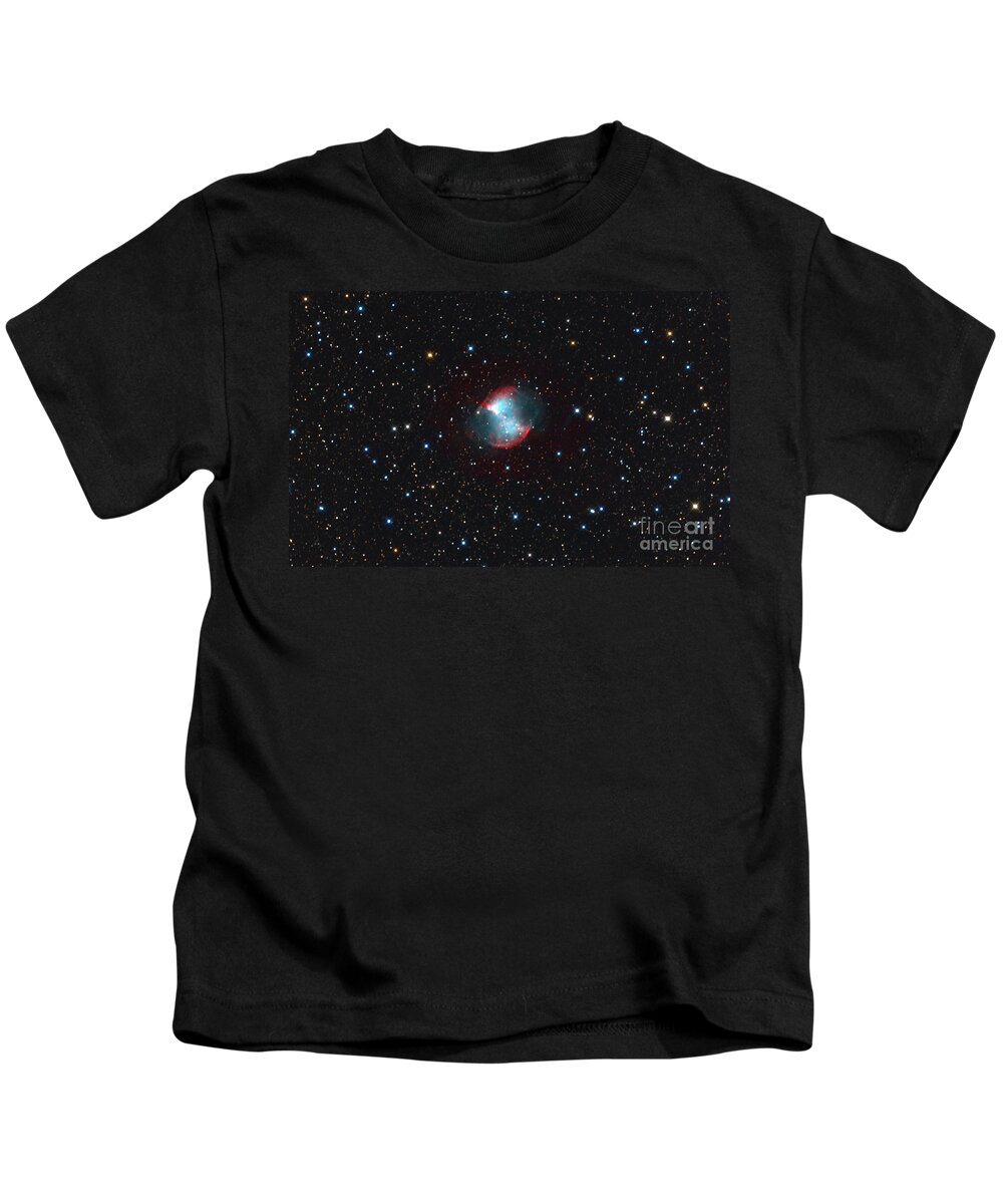 Science Kids T-Shirt featuring the photograph M27 The Dumbbell Nebula #1 by John Chumack