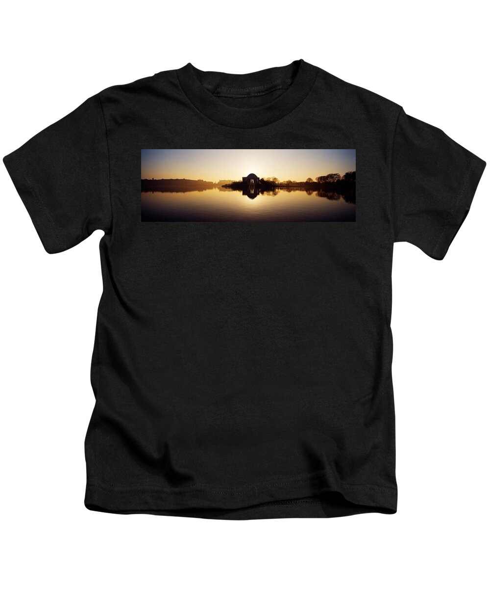 Photography Kids T-Shirt featuring the photograph Memorial At The Waterfront, Jefferson #1 by Panoramic Images