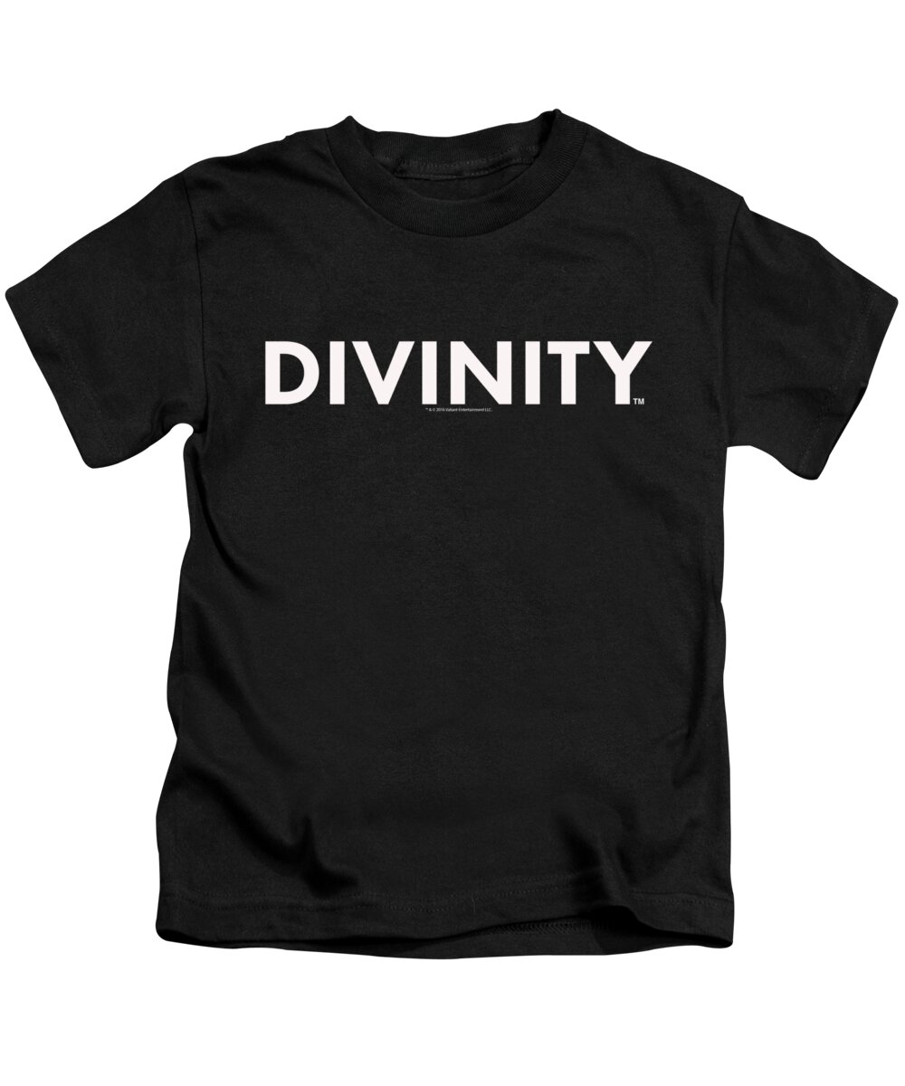  Kids T-Shirt featuring the digital art Valiant - Divinity Logo by Brand A