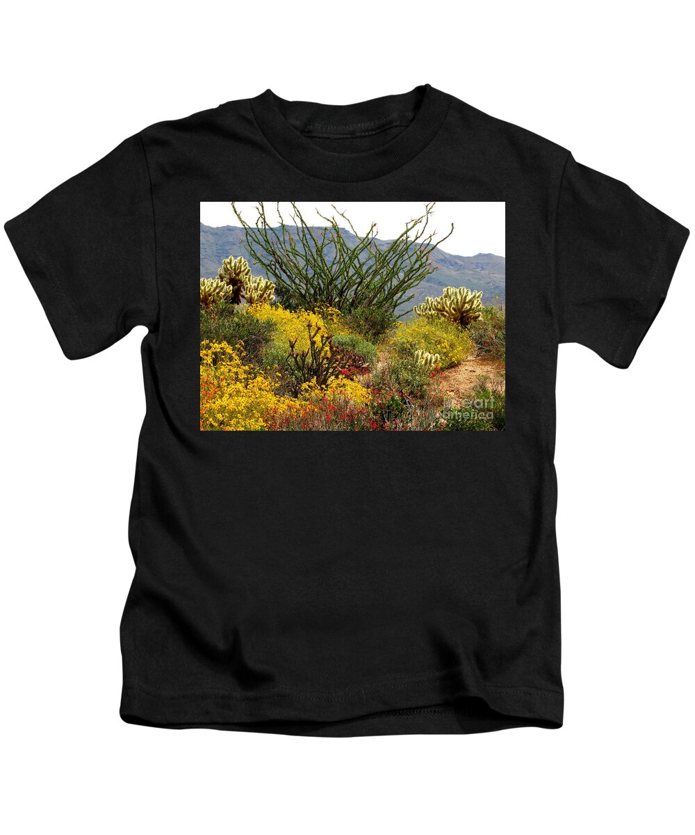 Cactus Kids T-Shirt featuring the photograph Arizona Springtime #2 by Marilyn Smith