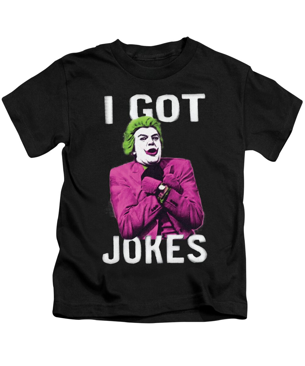  Kids T-Shirt featuring the digital art Batman Classic Tv - Got Jokes by Brand A