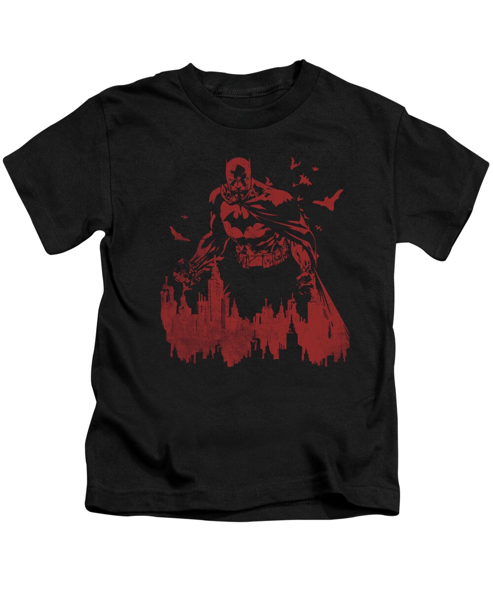 Batman Kids T-Shirt featuring the digital art Batman - Red Knight #2 by Brand A