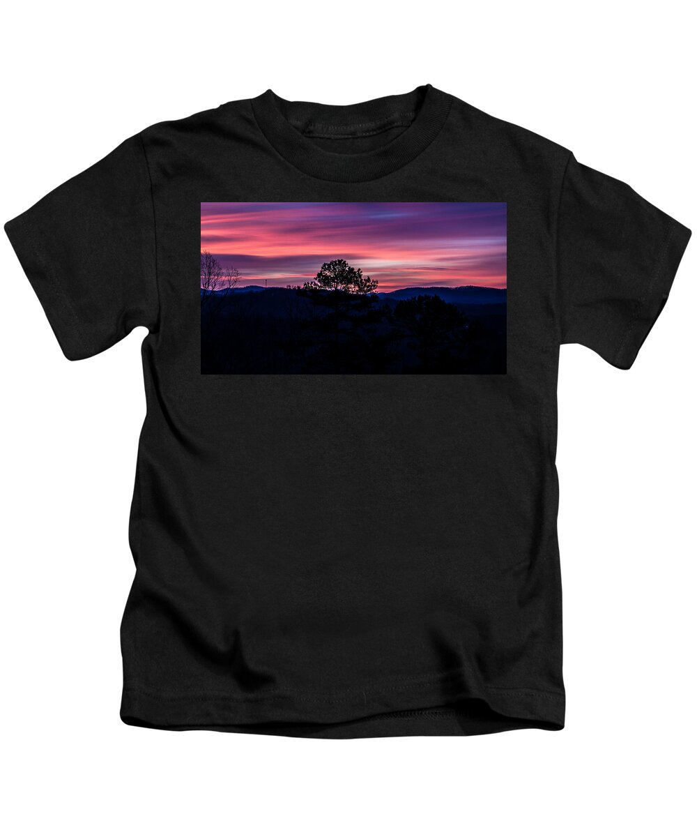 Blue Ridge Mountains Kids T-Shirt featuring the photograph Blue Ridge Mountains #2 by Robert L Jackson