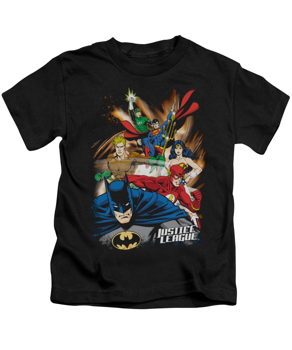  Kids T-Shirt featuring the digital art Jla - Starburst #2 by Brand A