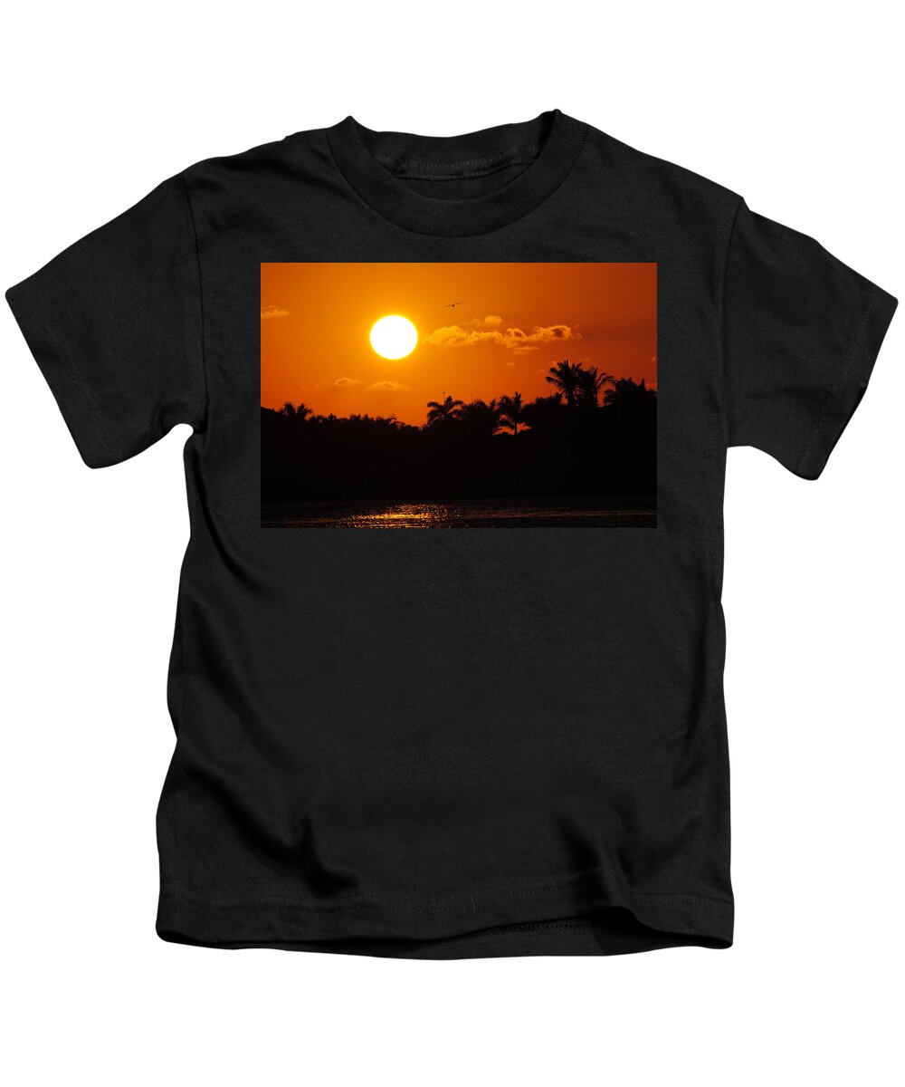 Marco Kids T-Shirt featuring the photograph Marco Island Sunset by David Hart