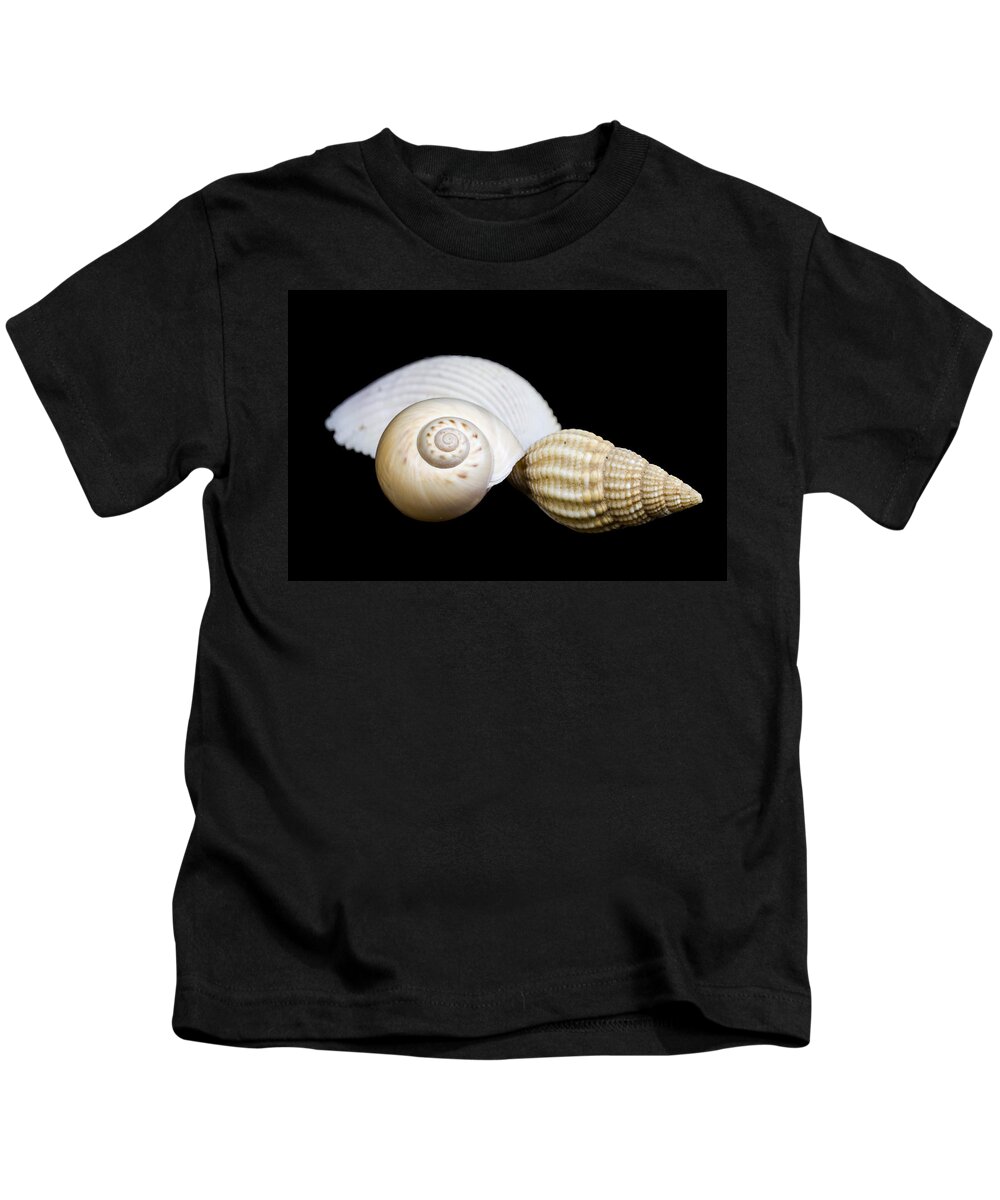 Marine Kids T-Shirt featuring the photograph Seashells #2 by Paulo Goncalves