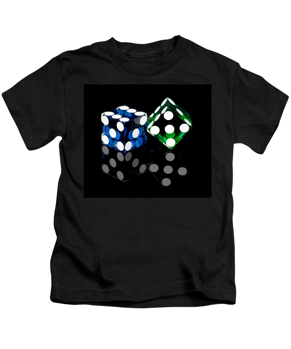 Dice Kids T-Shirt featuring the photograph Colorful Dice by Raul Rodriguez