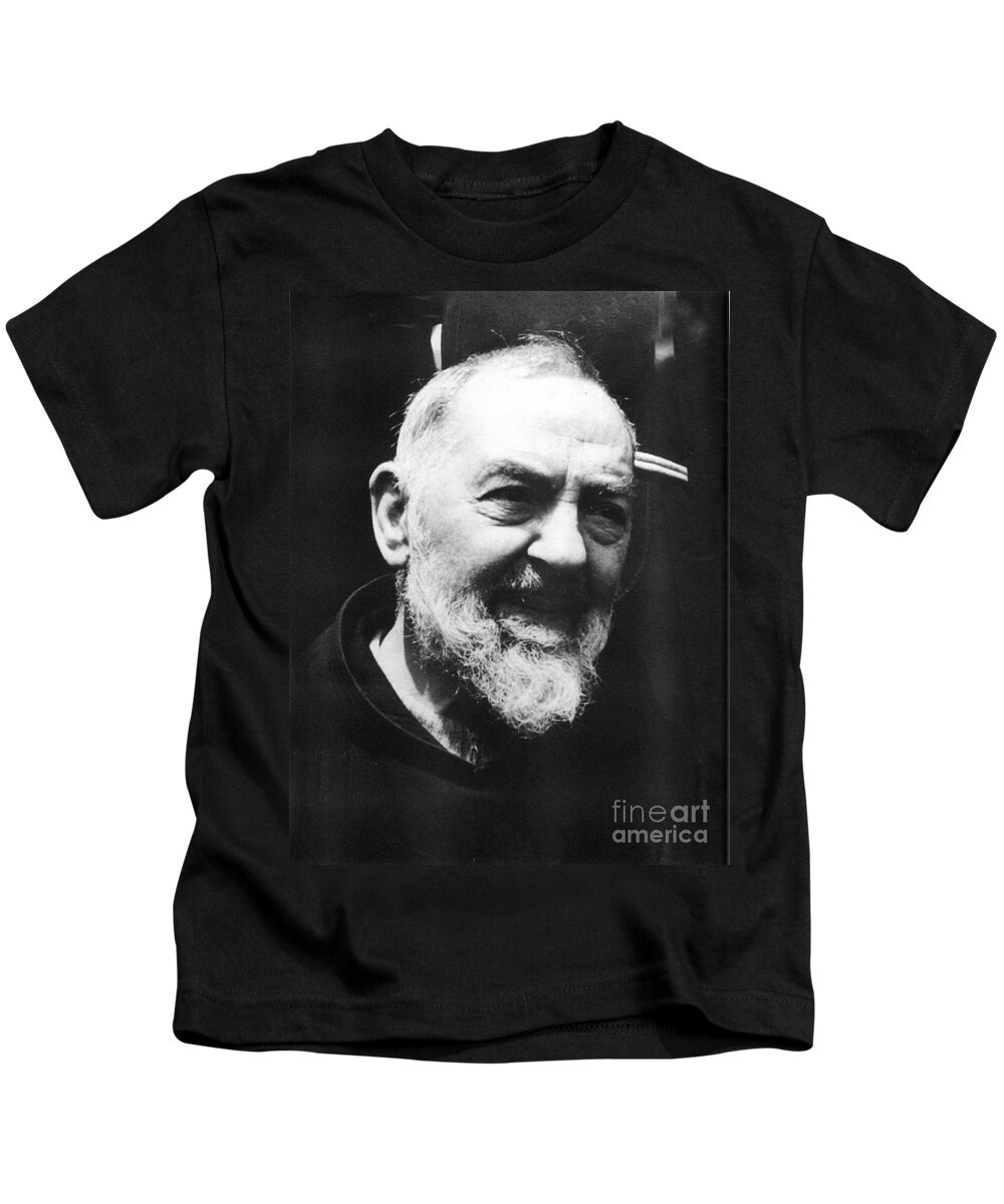 Father Kids T-Shirt featuring the photograph Padre Pio #37 by Archangelus Gallery