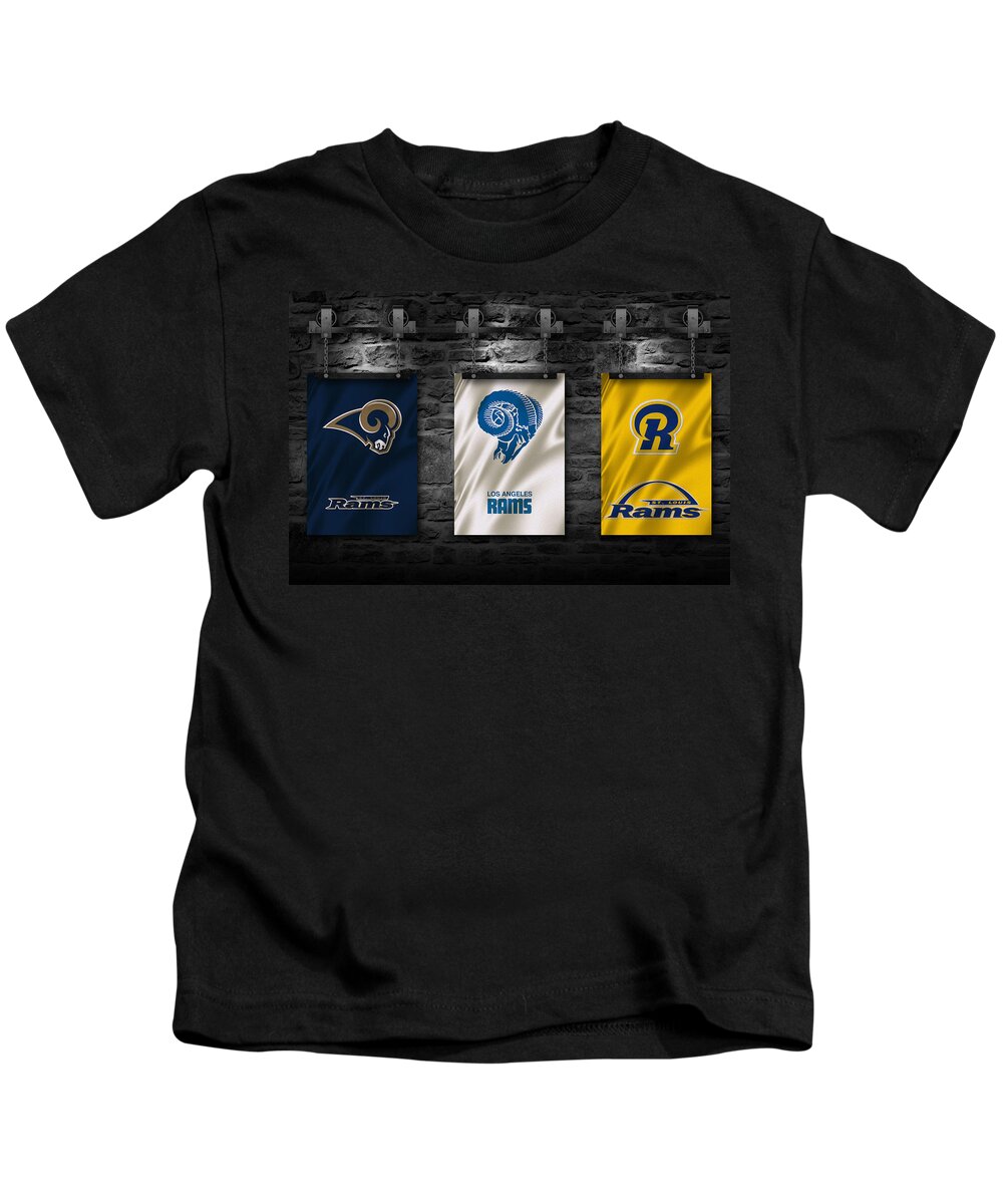 St Louis Rams Kids T-Shirt by Joe Hamilton - Pixels