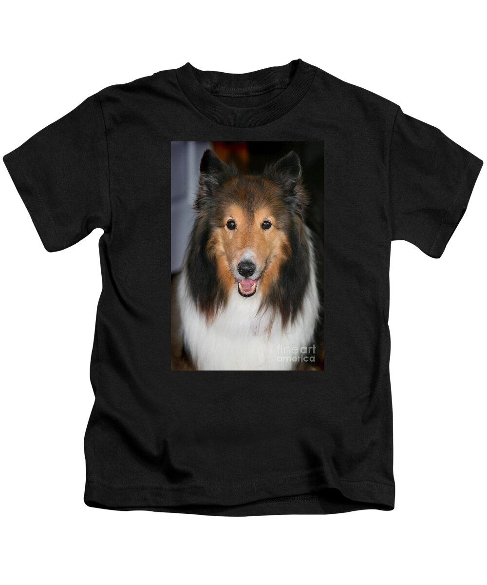 Dog Kids T-Shirt featuring the photograph A Dog Named Beau by Karen Adams