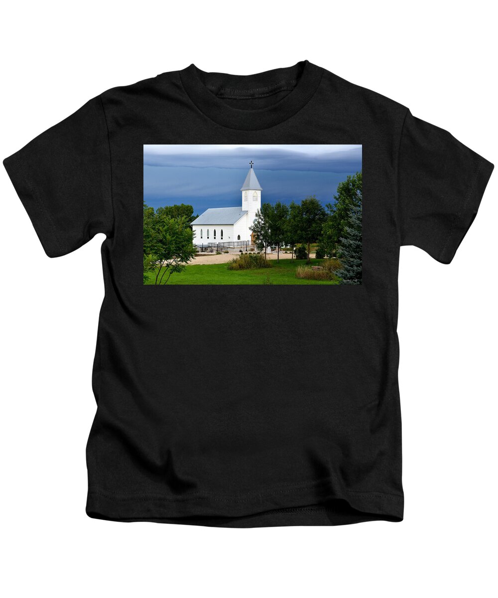Church Kids T-Shirt featuring the photograph A Moment of Peace by Andrea Platt