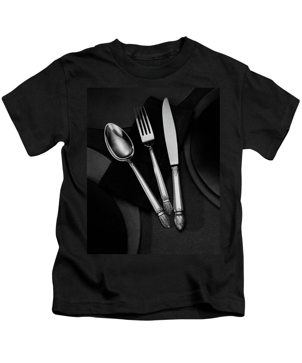Home Accessories Kids T-Shirt featuring the photograph A Silver Spoon by Martin Bruehl