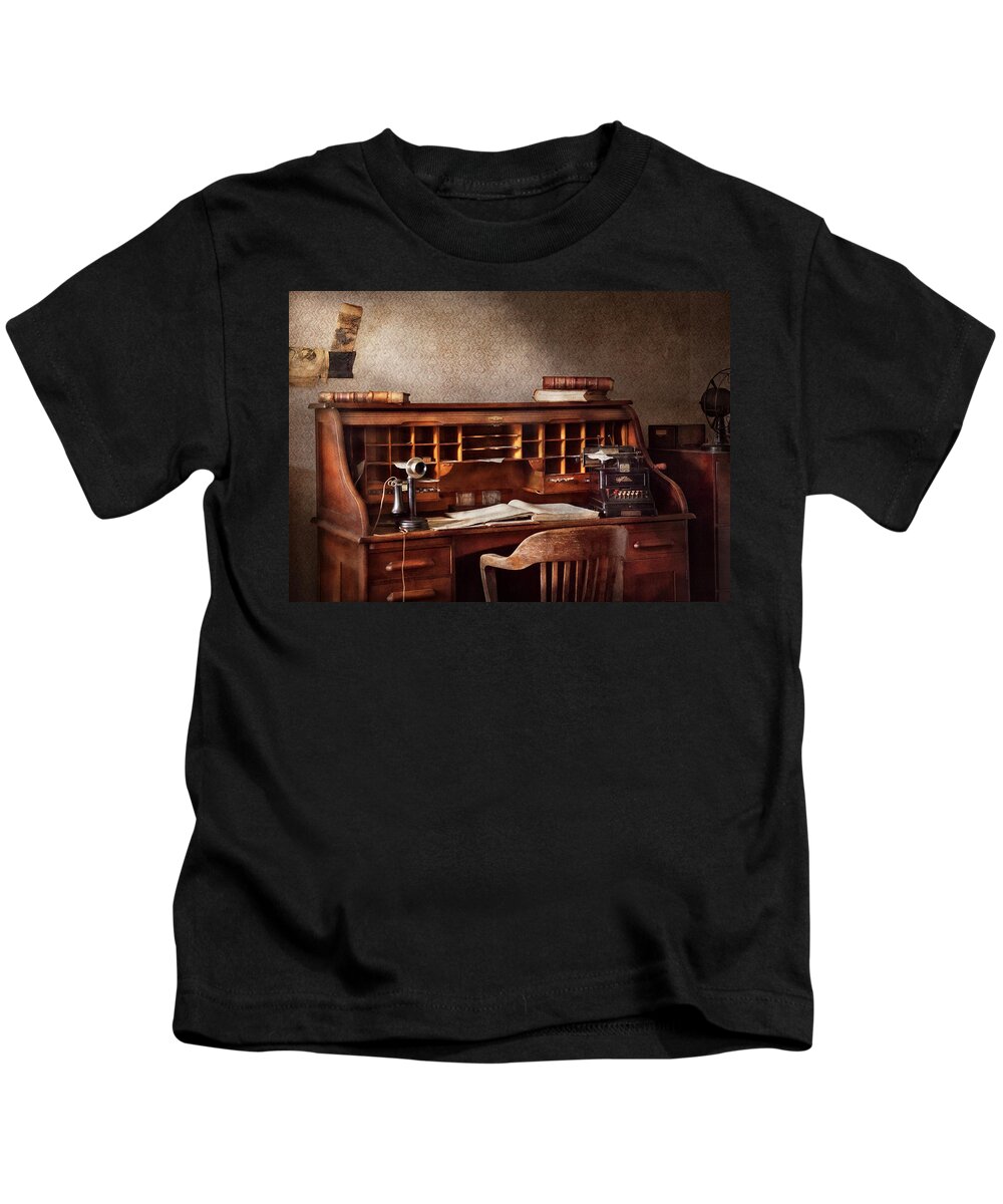 Accountant Kids T-Shirt featuring the photograph Accountant - Accounting Firm by Mike Savad