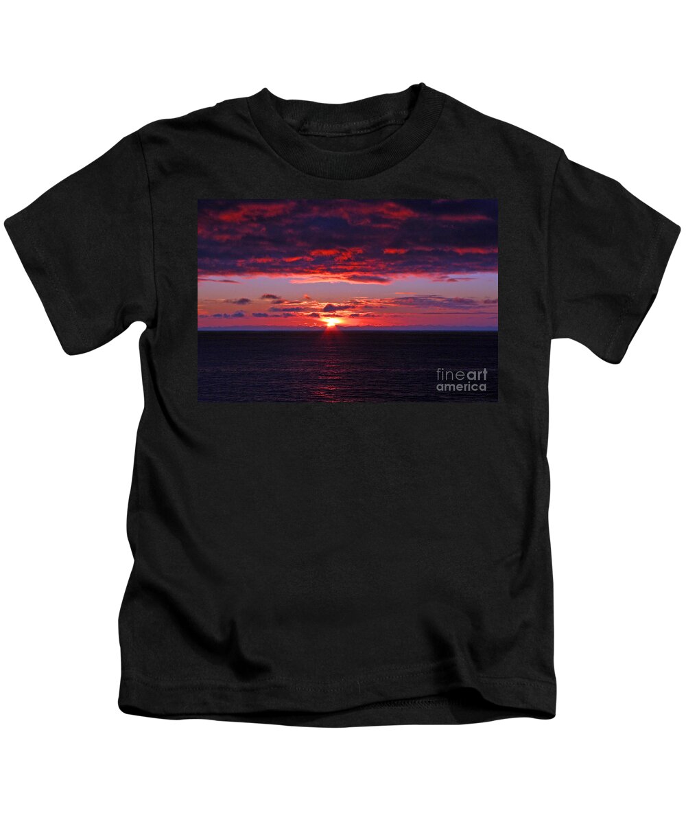 Alaska Kids T-Shirt featuring the photograph Alaskan Sunset by Bob Hislop