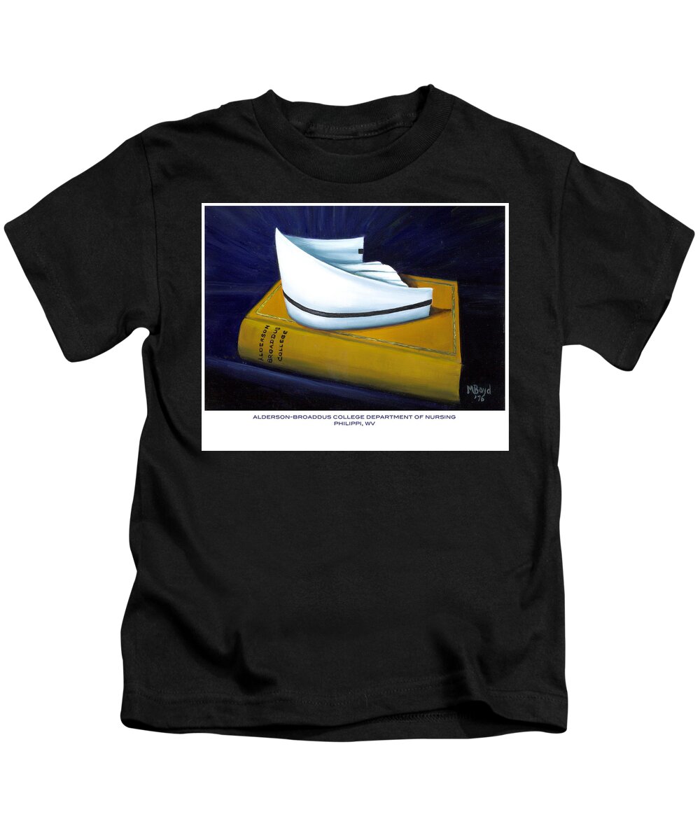 Nurse Kids T-Shirt featuring the painting Alderson-Broaddus College by Marlyn Boyd