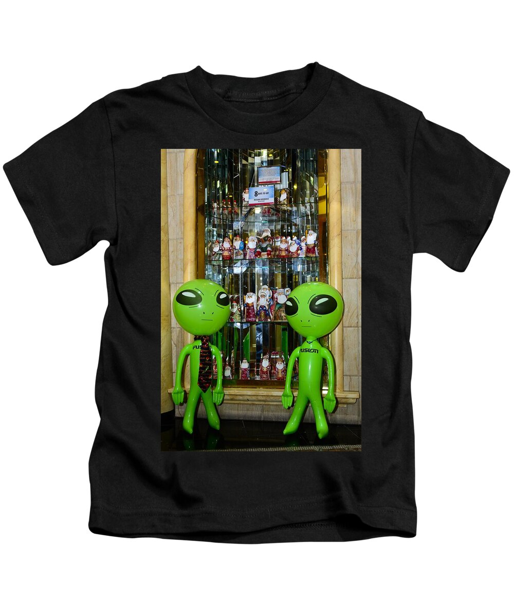 Alien Kids T-Shirt featuring the photograph Alien Christmas Tour by Richard Henne
