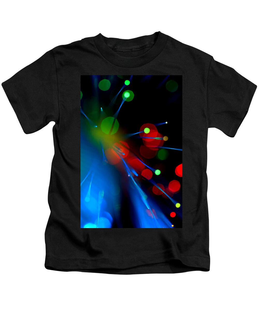 Abstract Kids T-Shirt featuring the photograph All Through the Night by Dazzle Zazz