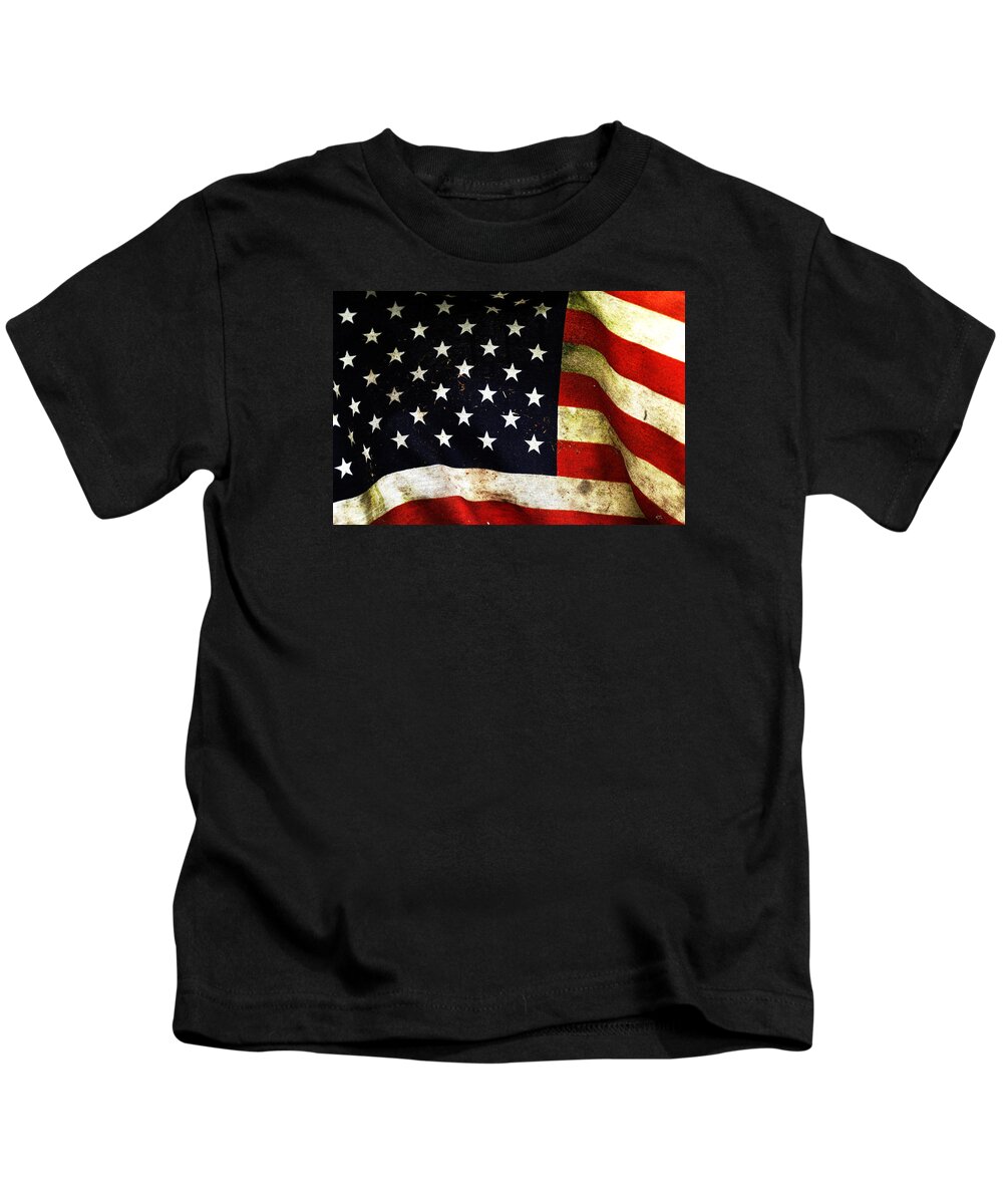 Flag Kids T-Shirt featuring the photograph Always Proud by Karol Livote