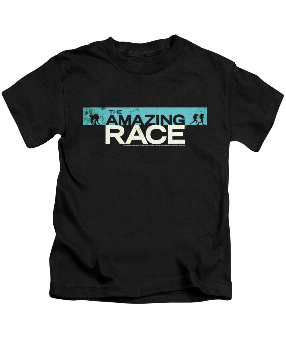  Kids T-Shirt featuring the digital art Amazing Race - Bar Logo by Brand A