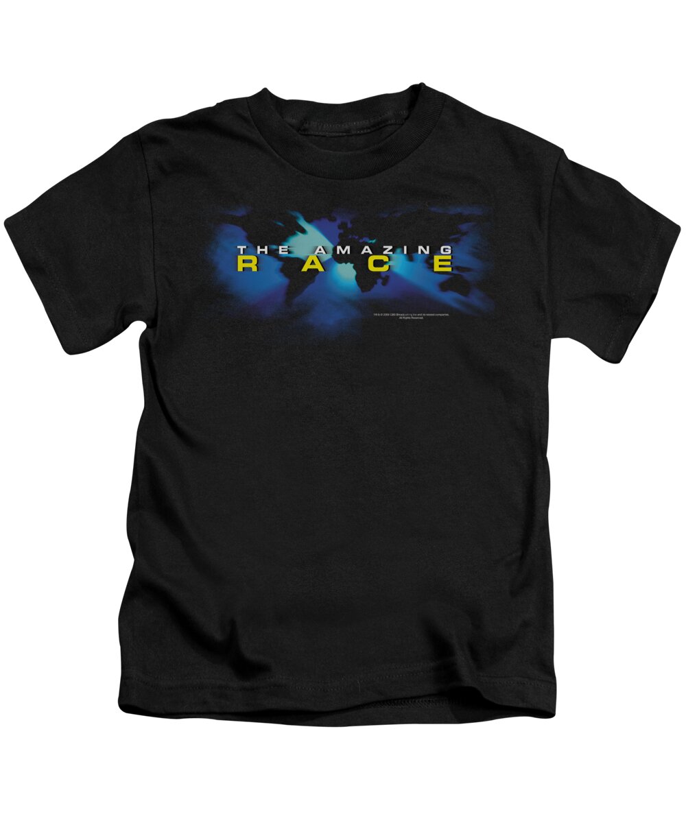 Amazing Race Kids T-Shirt featuring the digital art Amazing Race - Faded Globe by Brand A