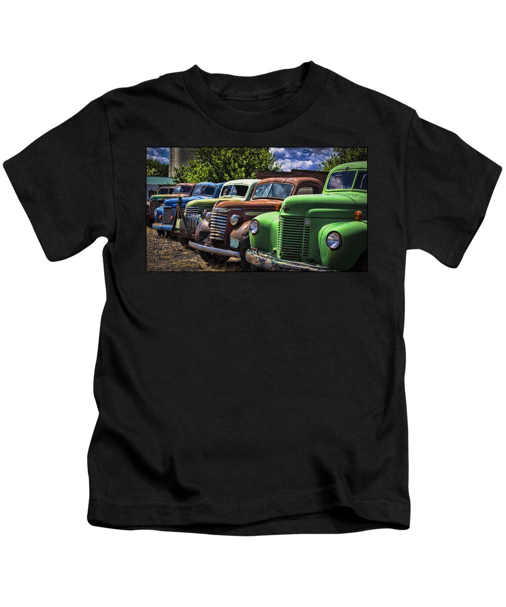 Trucks Kids T-Shirt featuring the photograph As is No Warranty by Ron Roberts