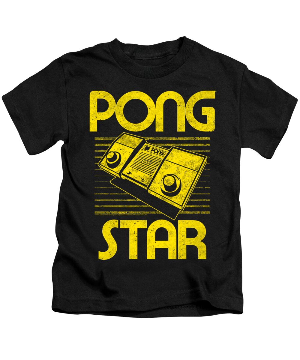  Kids T-Shirt featuring the digital art Atari - Star by Brand A