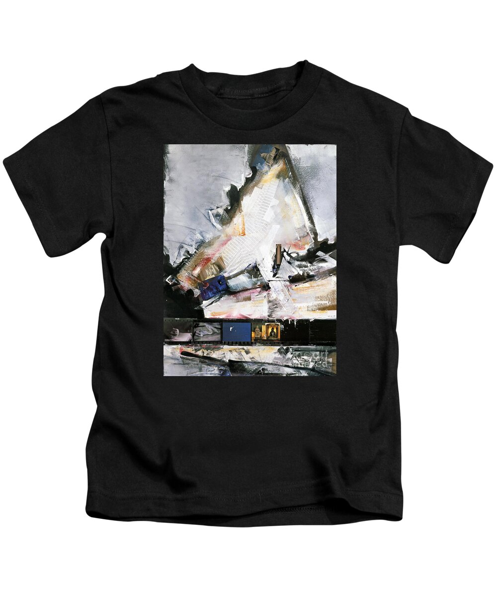 Oils Kids T-Shirt featuring the painting Atropos by Ritchard Rodriguez
