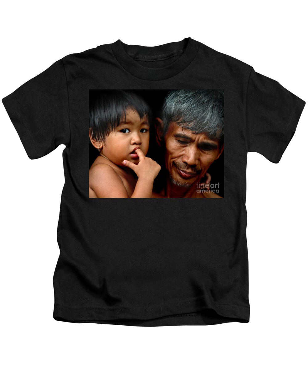 Father Kids T-Shirt featuring the photograph Baker's Daughter by Michael Arend