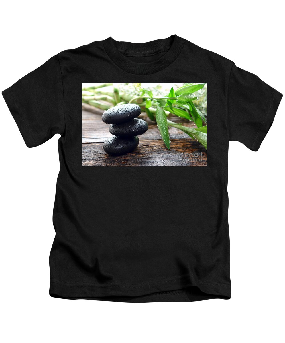 Spa Kids T-Shirt featuring the photograph Balance by Olivier Le Queinec