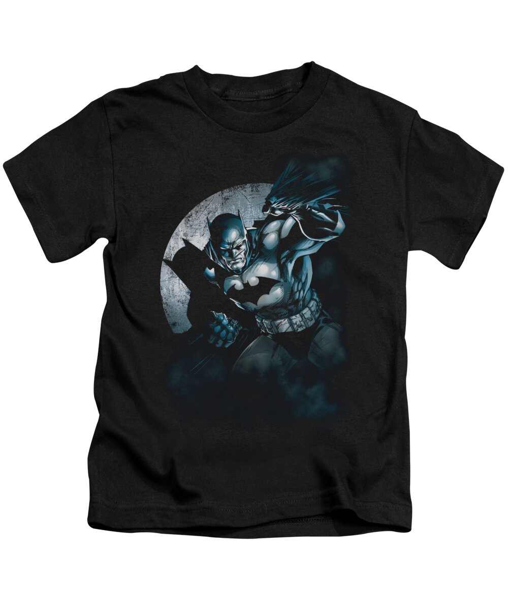  Kids T-Shirt featuring the digital art Batman - Batman Spotlight by Brand A