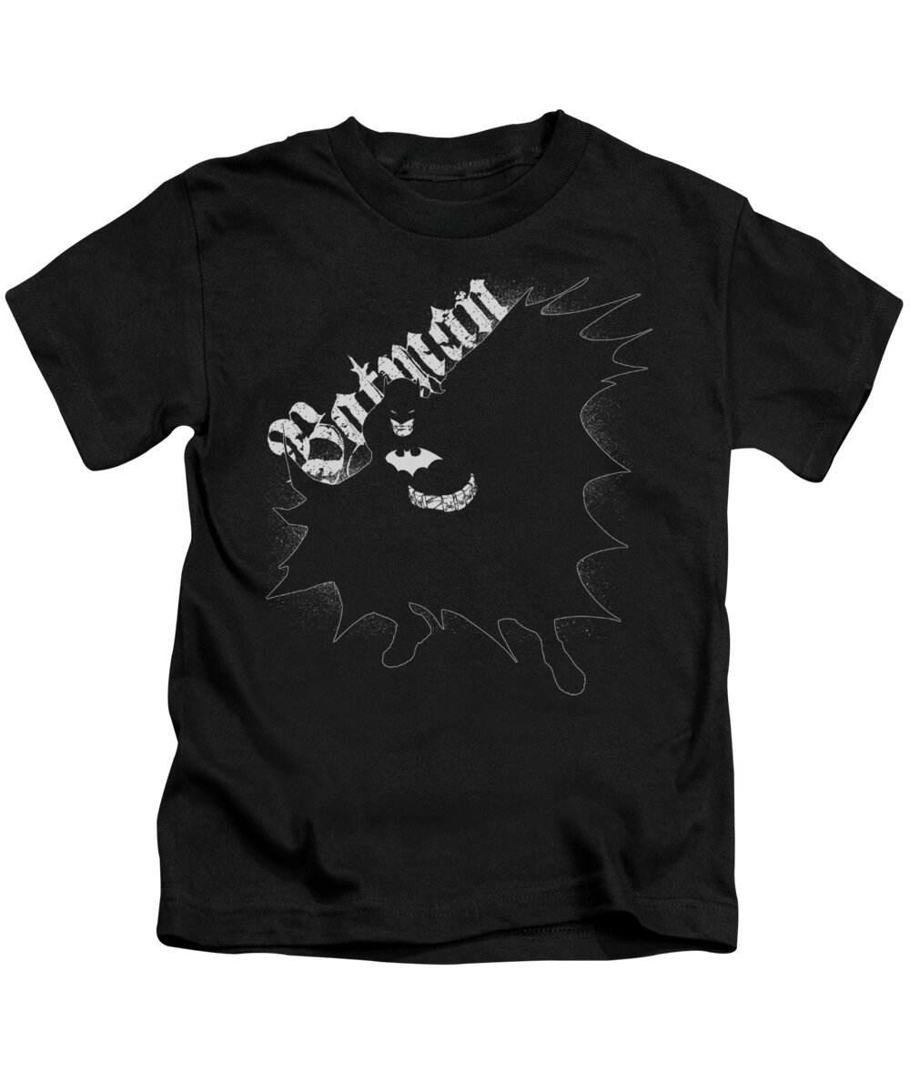 Batman Kids T-Shirt featuring the digital art Batman - Darkness by Brand A