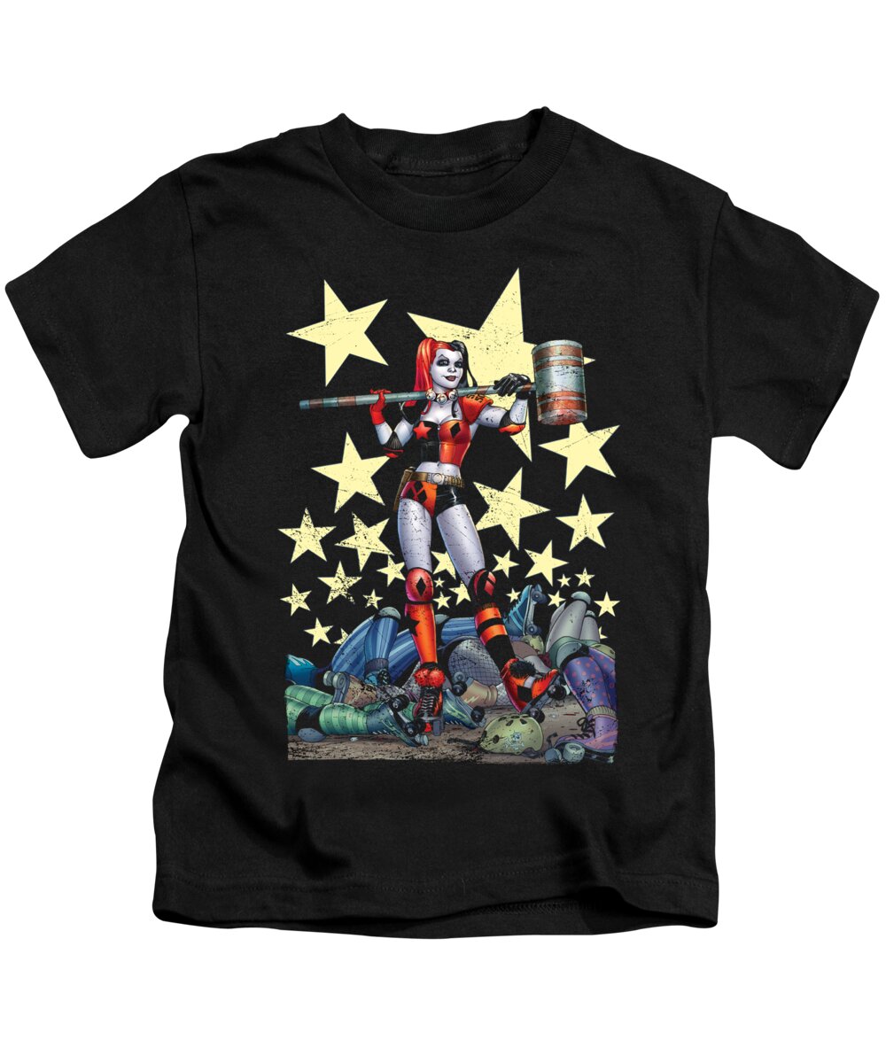  Kids T-Shirt featuring the digital art Batman - Hammer Time by Brand A