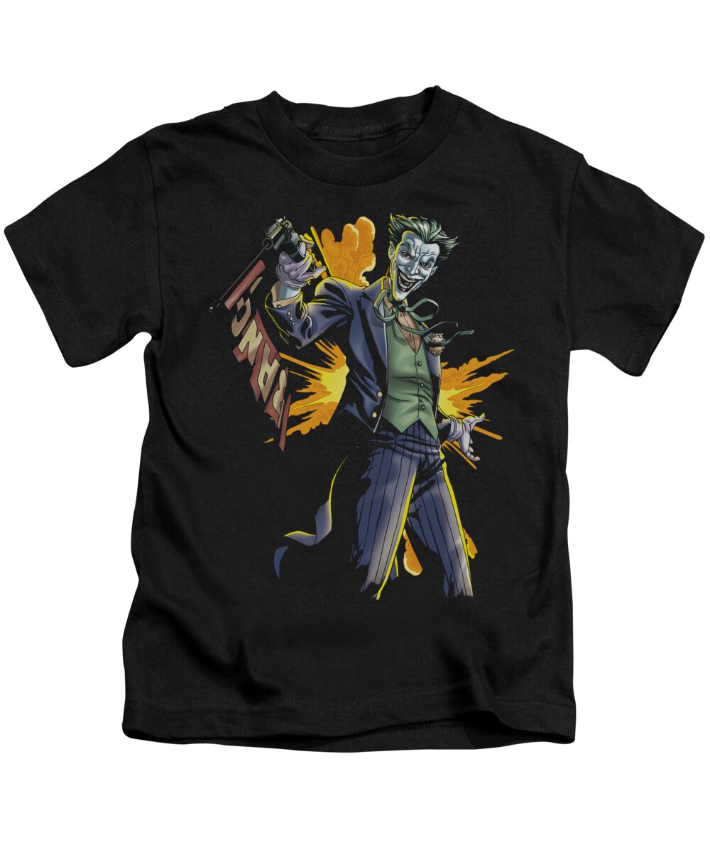 Batman Kids T-Shirt featuring the digital art Batman - Joker Bang by Brand A