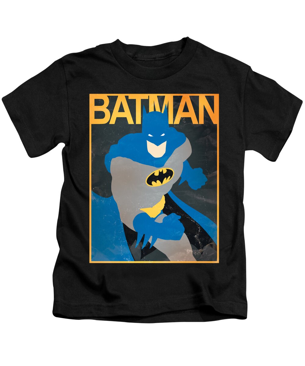  Kids T-Shirt featuring the digital art Batman - Simple Bm Poster by Brand A
