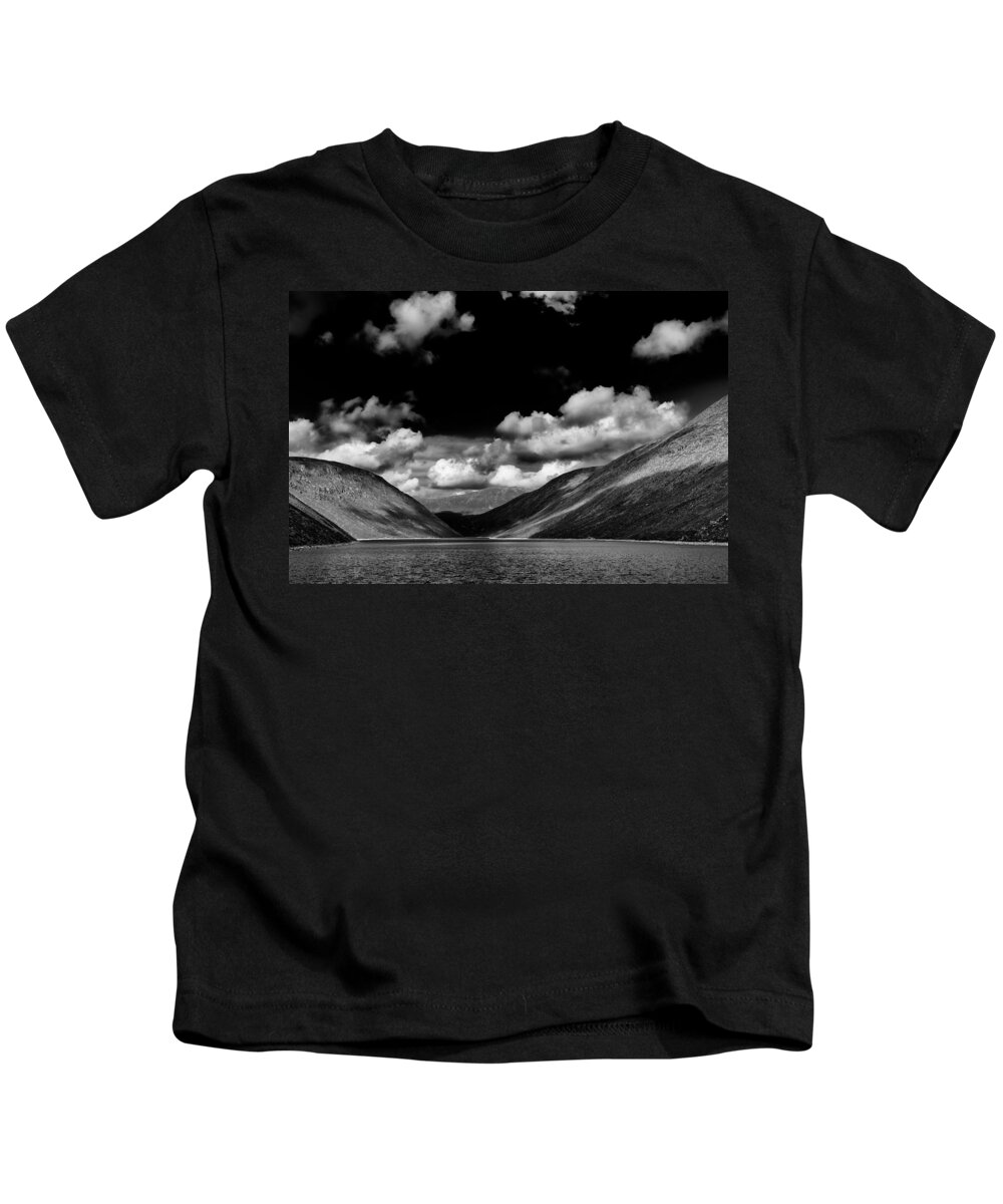 Silent Valley Kids T-Shirt featuring the photograph Ben Crom 1 by Nigel R Bell